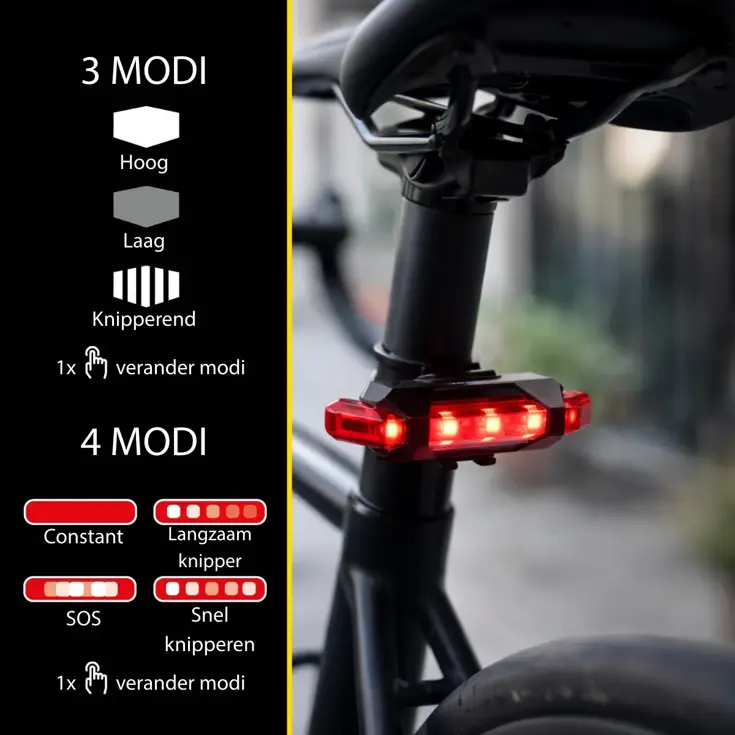 Fietslamp Set Oplaadbaar - Fietsverlichting