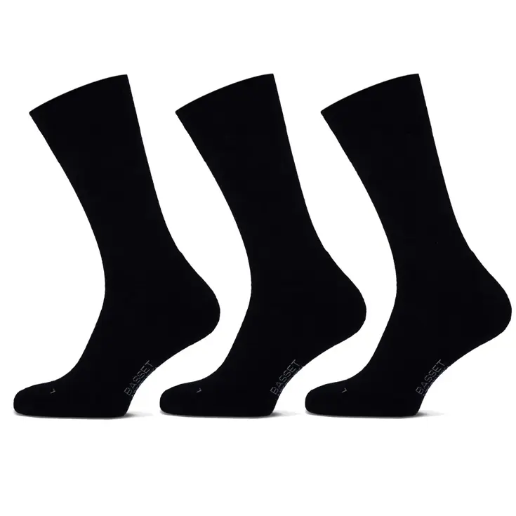 Basset - Badstof 3 paar - Merinowollen sokken