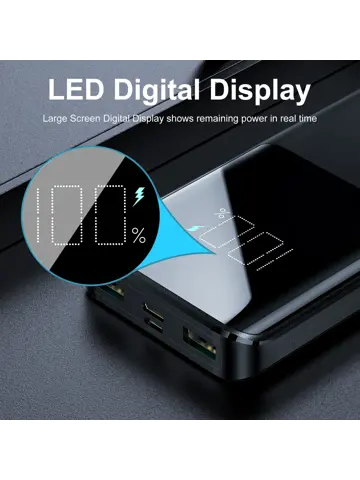 Powerbank - 10000mAh - Zwart