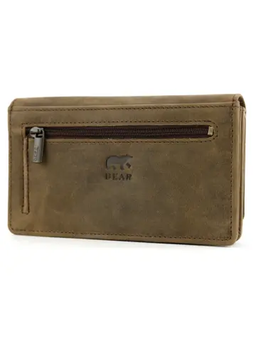 Nature - Dames portemonnee - Leer - 2 ritsvakken