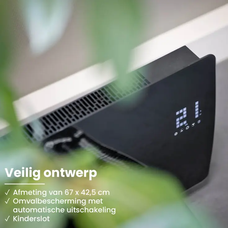 Curved Verwarmingspaneel van Glas