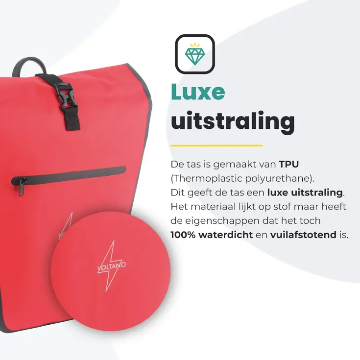 Voltano Luxe E‑bike Fietstas 28 L