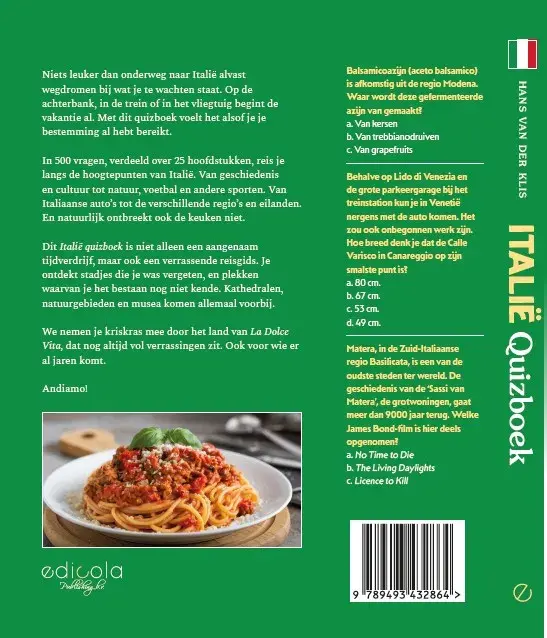 Italië Quizboek