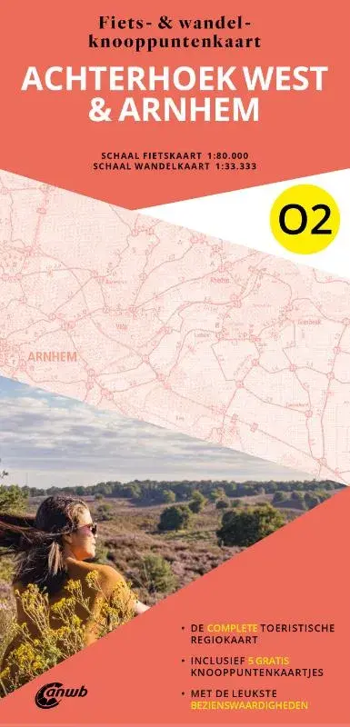 ANWB Fiets en wandelknooppuntenkaart O2 Achterhoek west & Arnhem