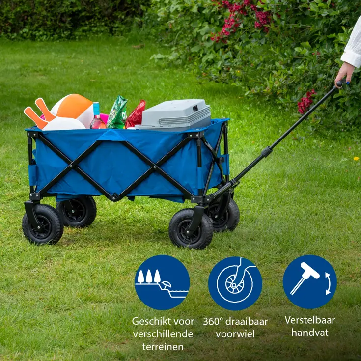 Bolderwagen - Opvouwbaar - Luchtbanden - Campart