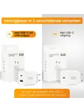 Krachtige 20W USB A & USB C Adapter Wit