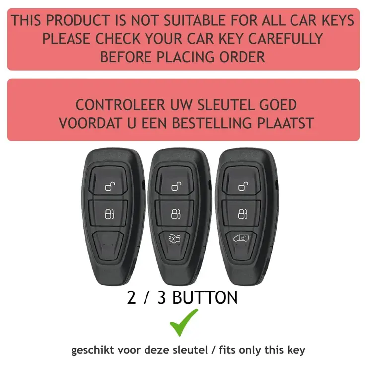TPU Sleutelhoesje voor Ford clear 330