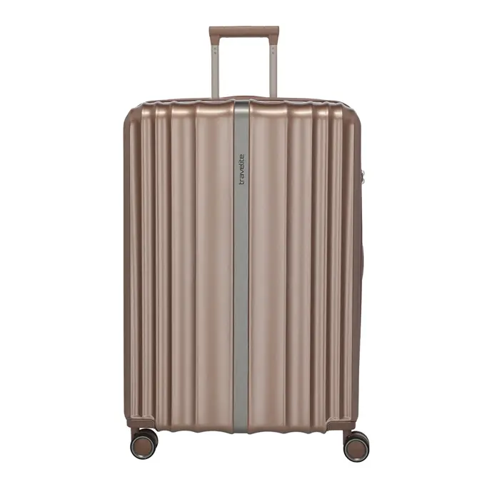 Travelite Paros 4W Trolley L cappuccino Bruin