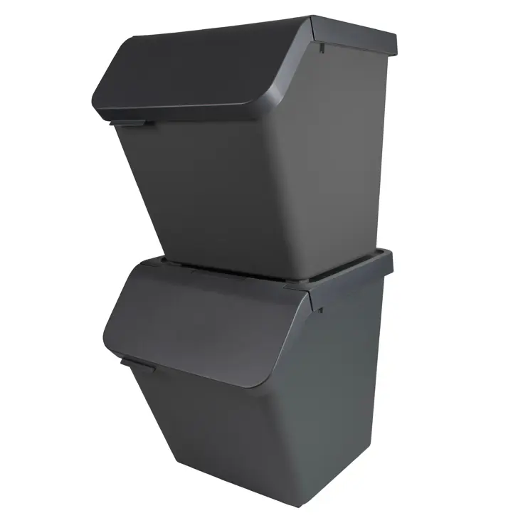 Sunware sigma home Prullenbak+deksel 60L-2-dlg