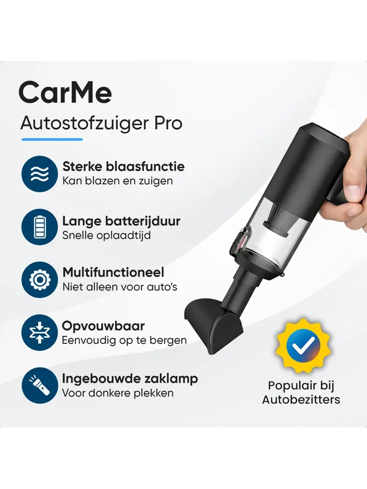 2-in-1 Auto Stofzuiger Pro - Opvouwbaar