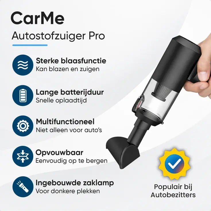 2-in-1 Auto Stofzuiger Pro - Opvouwbaar