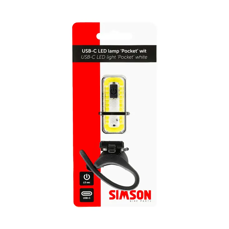 LED Lamp Pocket USB-C Oplaadbaar Wit