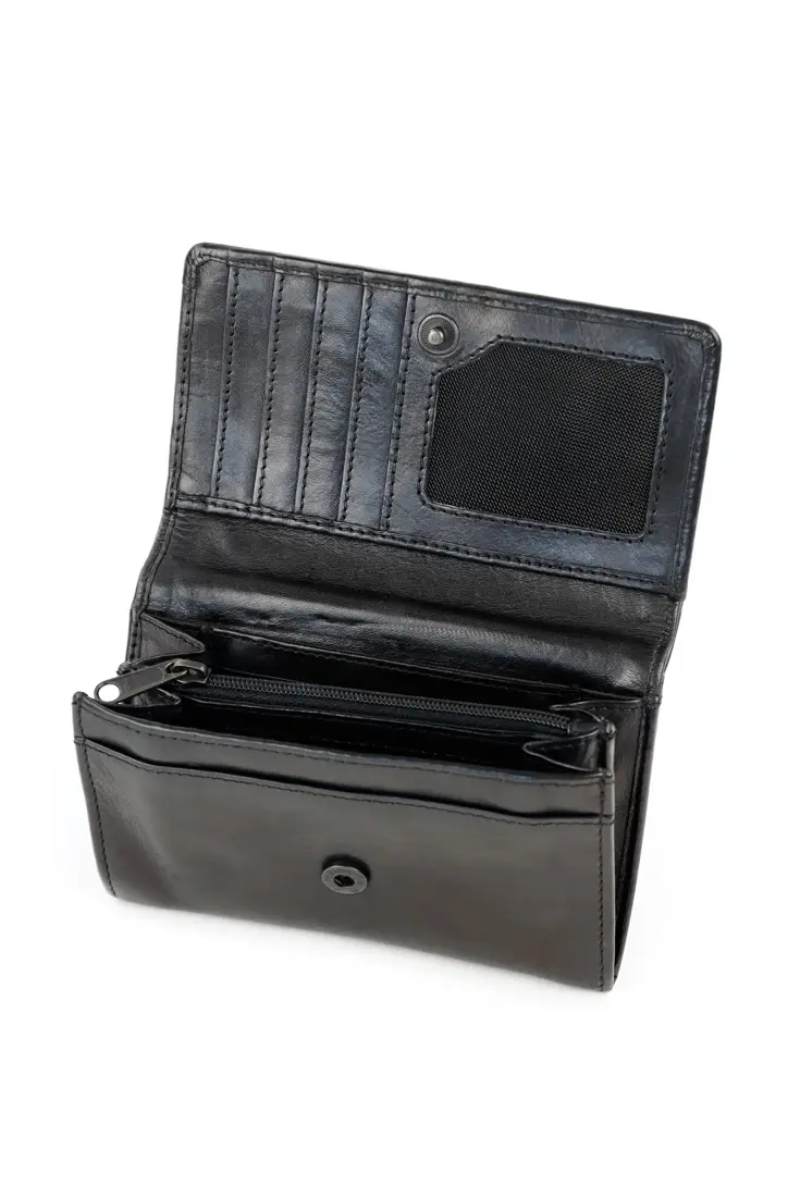 Flappie - Portemonnee - Leer - Overslag