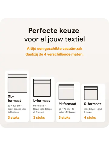 Vacuumzakken kleding & dekbedden – 14-delige set