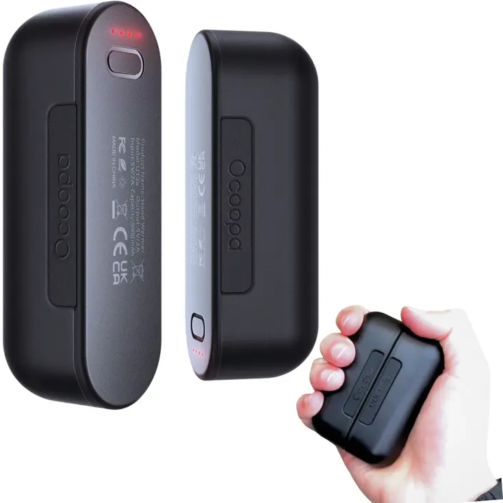 Herbruikbare Handwarmers met Powerbank
