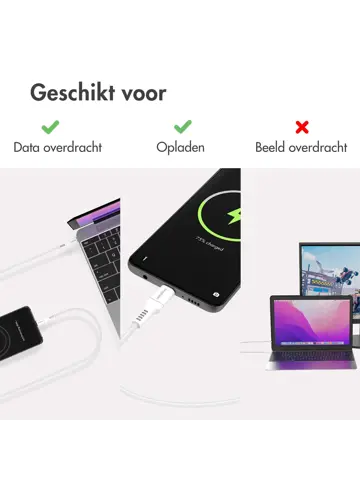 Gevlochten USB-C naar USB-C kabel