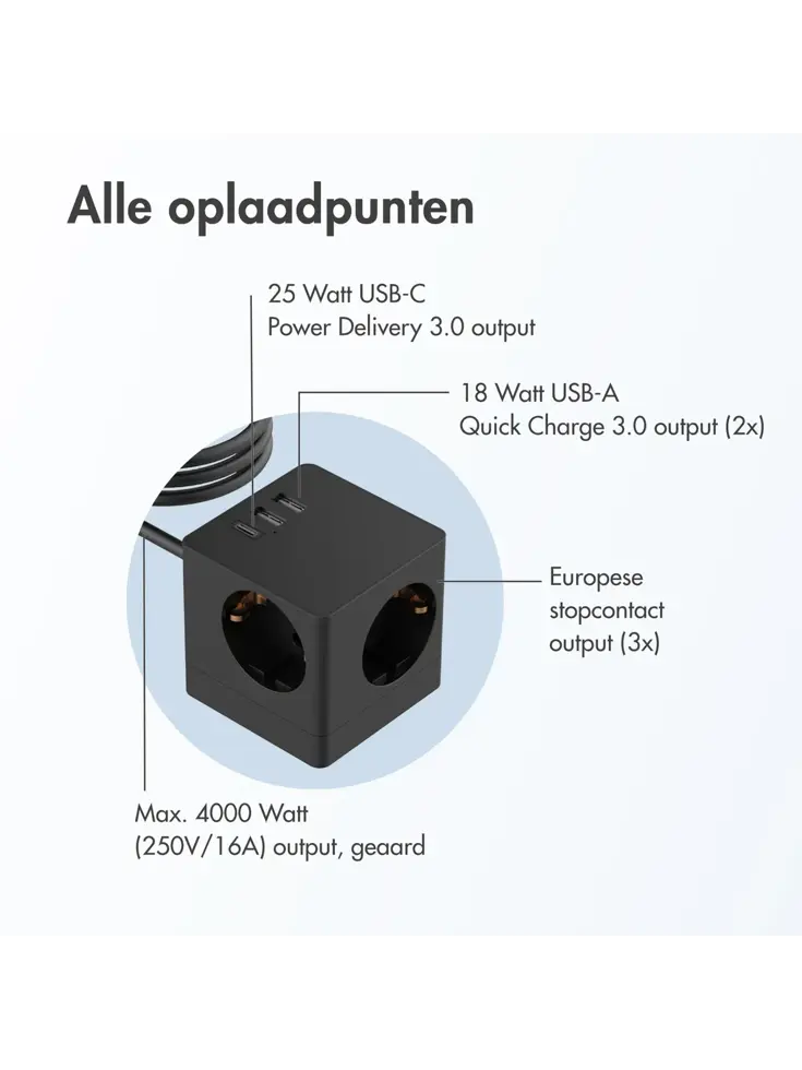 Power Cube Strip - 6-in-1