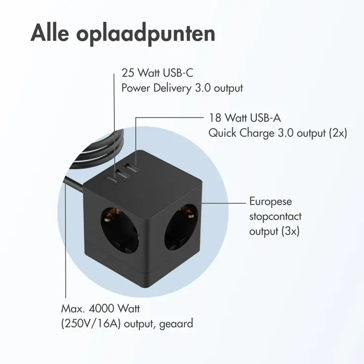 Power Cube Strip - 6-in-1