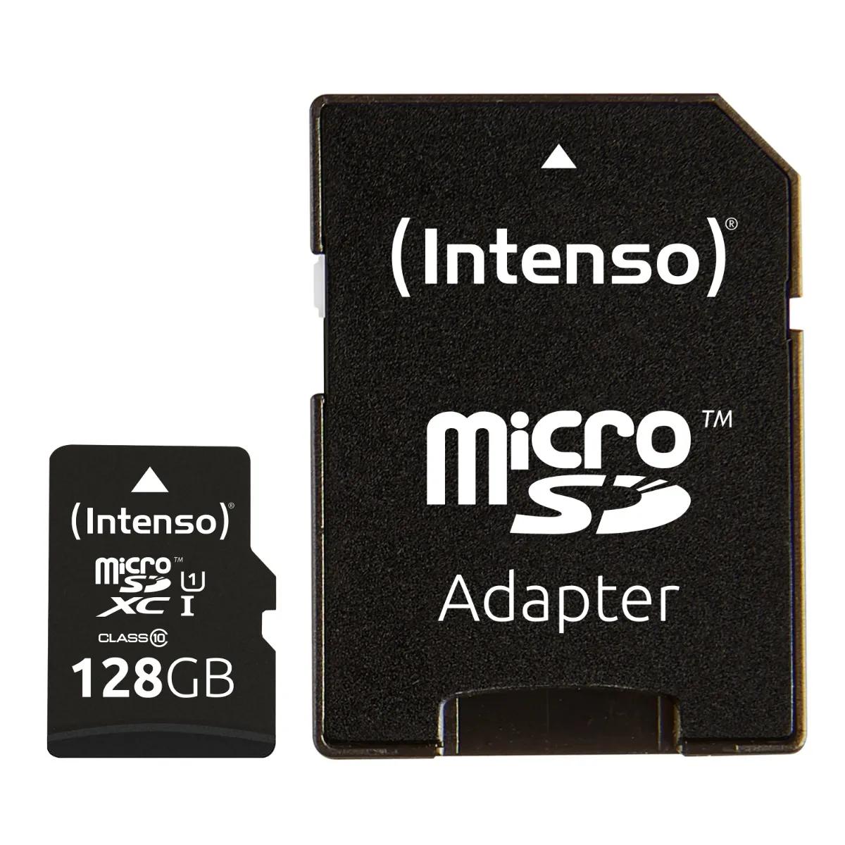 Intenso  Micro SDXC kaart Premium  128GB  Zwart main product image