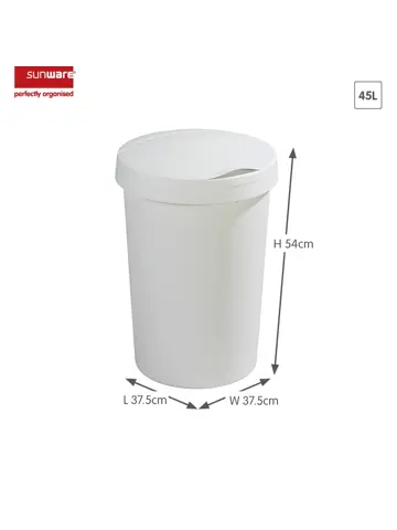 Twinga - Prullenbak + klepdeksel - 45L