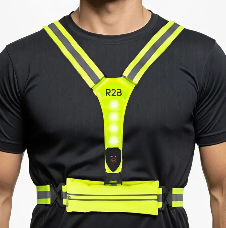 Hardloopvest met Opbergvak - Verlichting