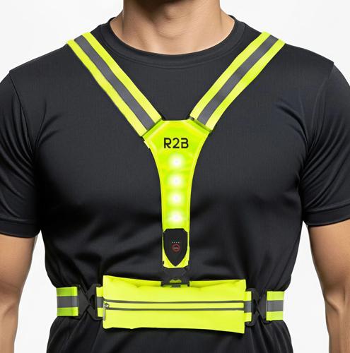 R2B Hardloopvest met Opbergvak oplaadbaar