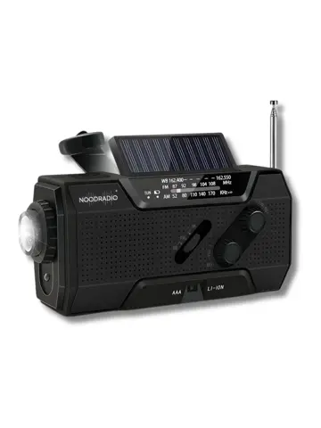 Noodradio® Solar Opwindbaar Met Batterijen