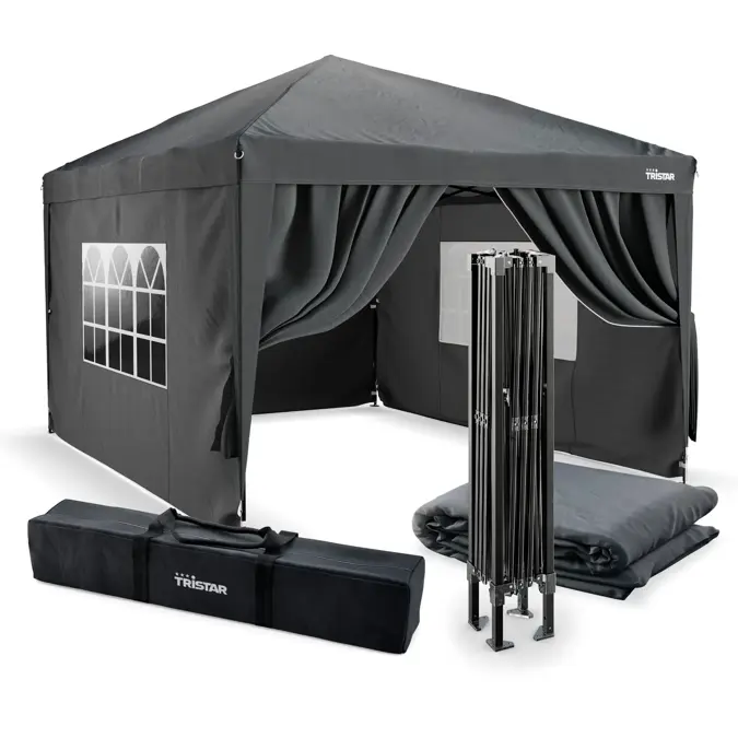 Tristar 3x4m Partytent – easy-up - zijwanden