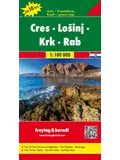 Wegenkaart Cres - LoSinj - Krk - Rab