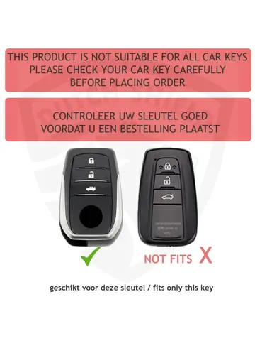 Metalen Sleutelhoesje voor Toyota grijs A3