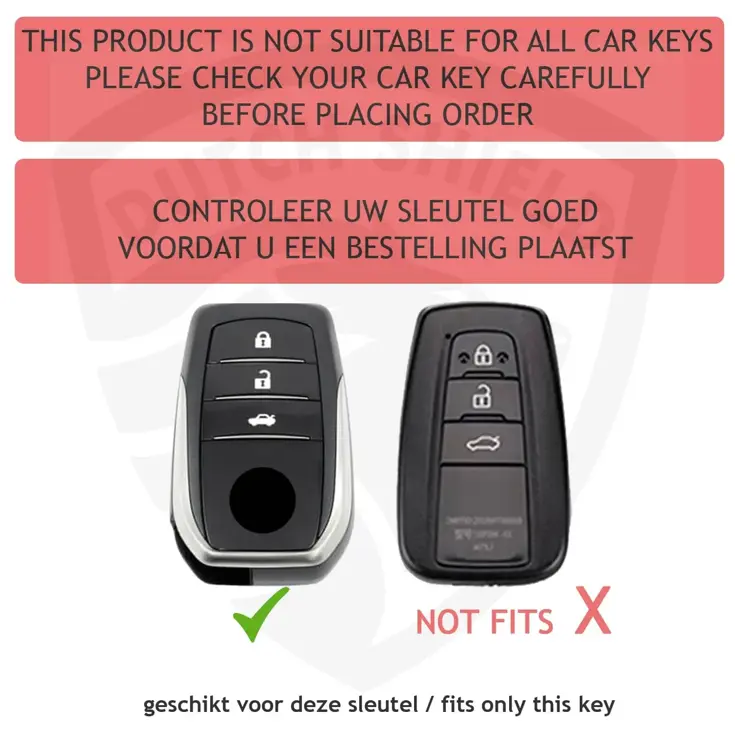 Metalen Sleutelhoesje voor Toyota grijs A3