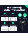 FM Transmitter - BT 5.3 - USB-C 22,5W