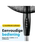 Statiefventilator 40 cm – verstelbaar – 3 standen