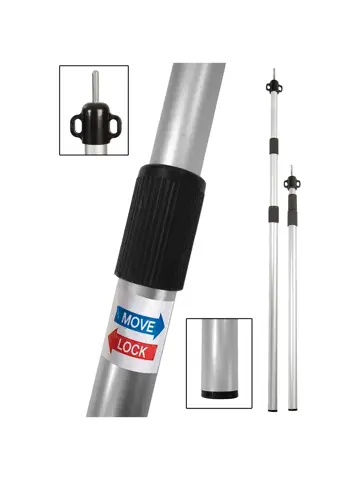 spanstok luifel 102-260cm 3 delen