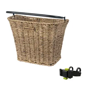 Basil Fietsmand Bremen Rattan Look met KF