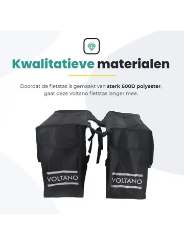 Voltano Dubbele Fietstas XL 48 Liter