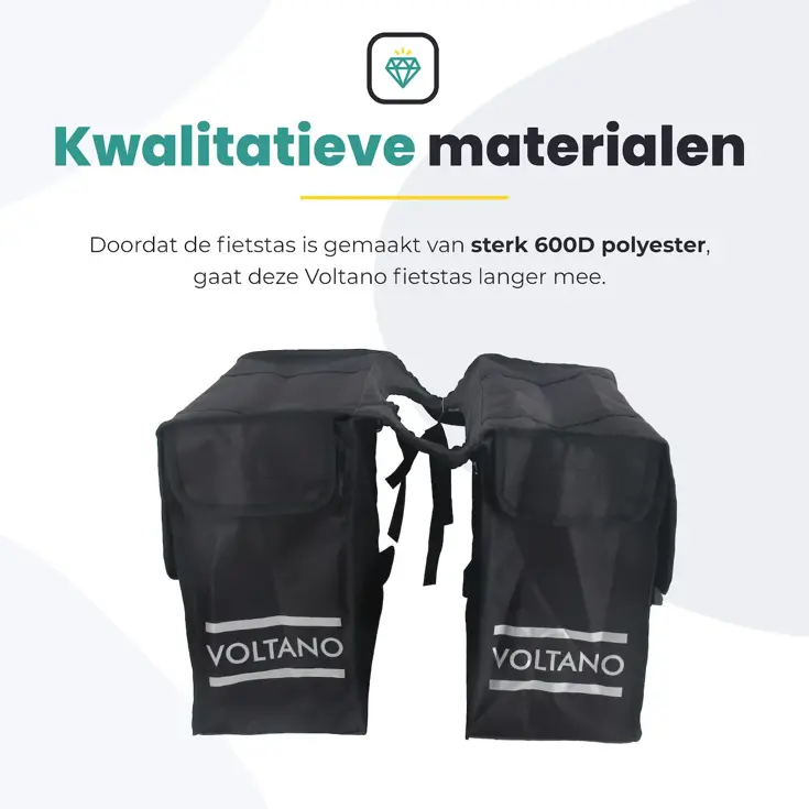 Voltano Dubbele Fietstas XL 48 Liter