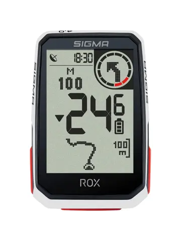 Sigma fietscomp. ROX 4.0 GPS White HR Top