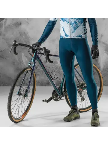 Fietsbroek met bretels Thermo heren