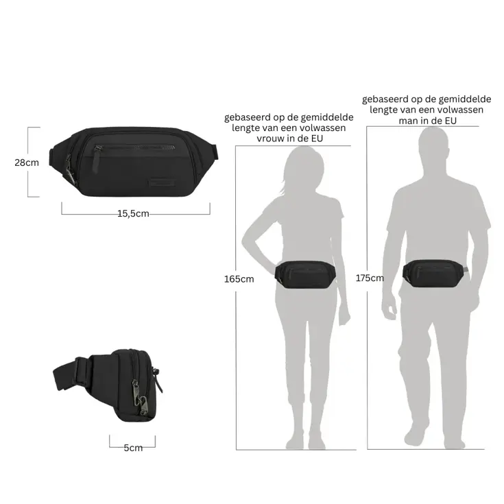 Travelon Metro Anti-Diefstal Waistpack