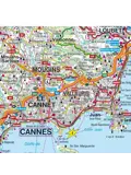 Wegenkaart Côte d'Azur