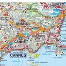 Wegenkaart Côte d'Azur
