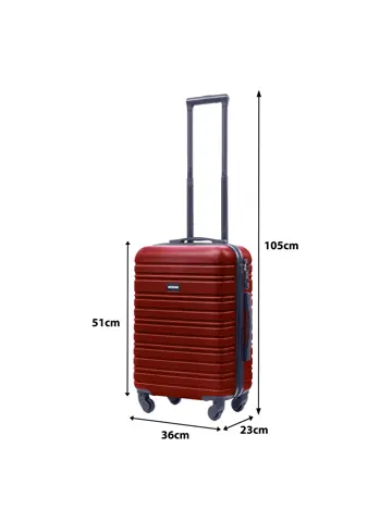 Reiskoffer S ABS 39L met TSA-slot en 360° wielen