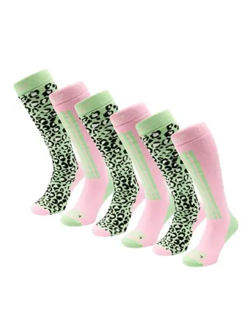 6 paar - Dames - Skisokken