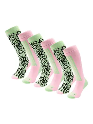 Poederbaas - 6 paar - Dames - Skisokken