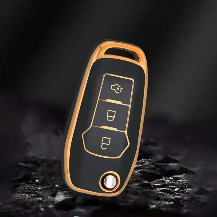 TPU Sleutelhoesje voor Ford goud F3