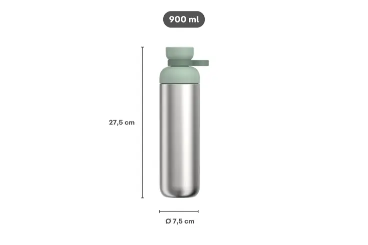 Mepal Vita Waterfles roestvrij staal 900 ml