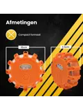 Oranje LED waarschuwingslamp 1 stuks