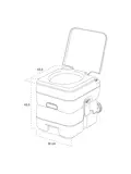 ProPlus Draagbaar Toilet - tank 10 L