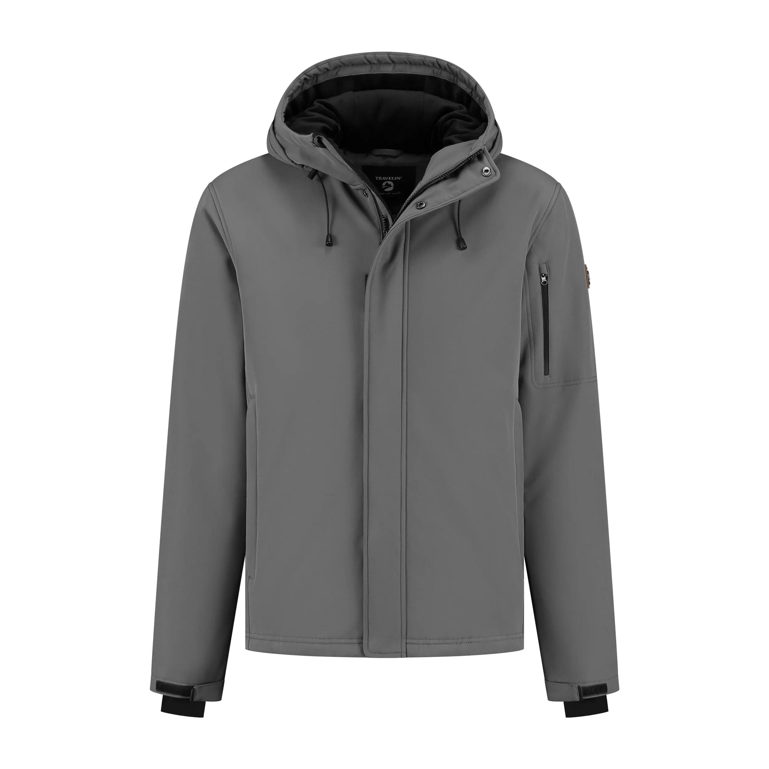 Travelin' Esben  Heren softshell jas  Donker Grijs main product image